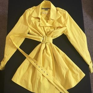 Kenneth Cole Yellow Rain Jacket